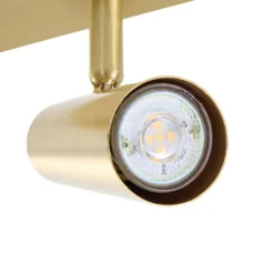Lindby Deckenstrahler Iluna, 4-flg., messing, GU10
