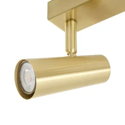 Lindby Deckenstrahler Iluna, 4-flg., messing, GU10