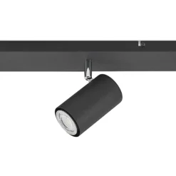 Lindby Deckenstrahler Joffrey, 116 cm, schwarz, 6-flg., GU10