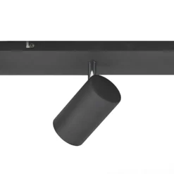 Lindby Deckenstrahler Joffrey, 116 cm, schwarz, 6-flg., GU10