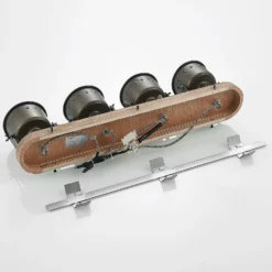Lindby Deckenstrahler Rubinjo, 62 cm, 4-flg., Holz, GU10