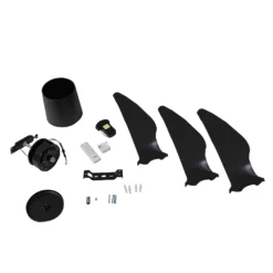 Lindby Deckenventilator Aulo, schwarz, DC, leise, Ø 123 cm