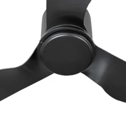 Lindby Deckenventilator Aulo, schwarz, DC, leise, Ø 123 cm