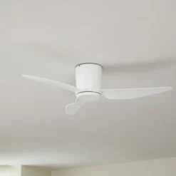 Lindby Deckenventilator Aulo, weiß, DC, leise, Ø 123 cm