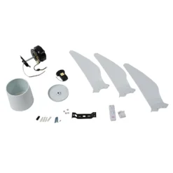 Lindby Deckenventilator Aulo, weiß, DC, leise, Ø 123 cm