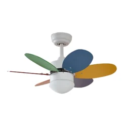 Lindby Deckenventilator mit Licht Litur, leise, Ø 77 cm, E27