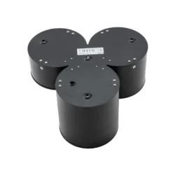 Lindby Downlight Jyla, 3-flammig, schwarz matt, GX53