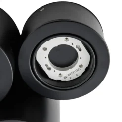 Lindby Downlight Jyla, 3-flammig, schwarz matt, GX53