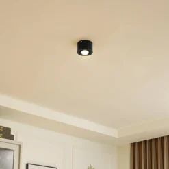 Lindby Downlight Jyla, 1-flammig, schwarz matt, GX53