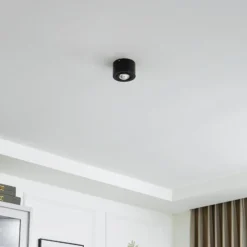 Lindby Downlight Jyla, 1-flammig, schwarz matt, GX53