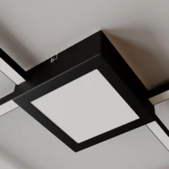 Lindby Duetto LED-Deckenlampe anthrazit 28 W