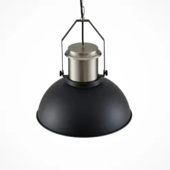 Lindby Freitjof Hängelampe schwarz/nickel matt