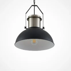 Lindby Freitjof Hängelampe schwarz/nickel matt