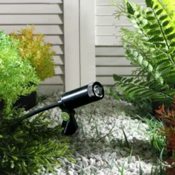 Lindby Heath LED-Erdspießleuchte, 4er-Set, schwarz