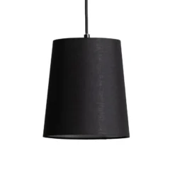 Lindby Hängelampe Amilia, Stoff, 3-flg., rot/grau/schwarz