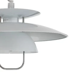 Lindby Hängelampe Nadija, weiß, 43 cm, höhenverstellbar, E27