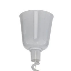 Lindby Hängelampe Nadija, weiß, 43 cm, höhenverstellbar, E27
