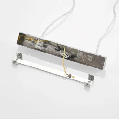 Lindby Hängelampe Sofia, 68 cm, 3-flammig, E14, chrom/klar