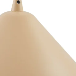 Lindby Hängeleuchte Clarine, beige, Ø 50 cm, Metall