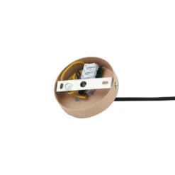 Lindby Hängeleuchte Clarine, beige, Ø 50 cm, Metall