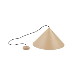 Lindby Hängeleuchte Clarine, beige, Ø 50 cm, Metall