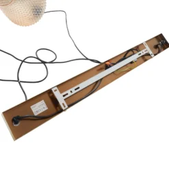 Lindby Hängeleuchte Drakar, Ø 22 cm, 3-flg., amber, Glas