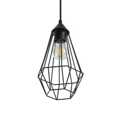 Lindby Hängeleuchte Eldarion, 90 cm, 3-flammig, Holz, E27