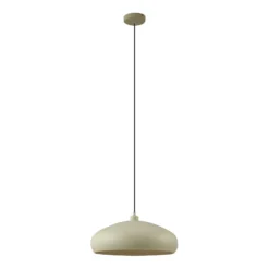 Lindby Hängeleuchte Elover, hellgrün, Ø 45 cm, Eisen