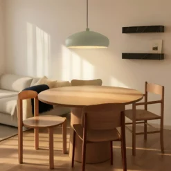 Lindby Hängeleuchte Elover, hellgrün, Ø 45 cm, Eisen
