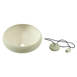 Lindby Hängeleuchte Elover, hellgrün, Ø 45 cm, Eisen
