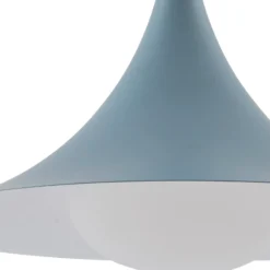 Lindby Hängeleuchte Jarl, blau, Metall, Ø 35 cm, G9