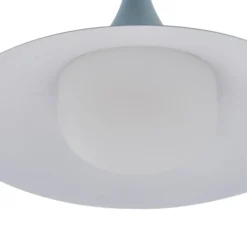 Lindby Hängeleuchte Jarl, blau, Metall, Ø 35 cm, G9