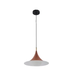 Lindby Hängeleuchte Jarl, braun, Metall, Ø 35 cm, G9
