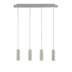 Lindby Hängeleuchte Joffrey, 76 cm, weiß, 4-flg., GU10