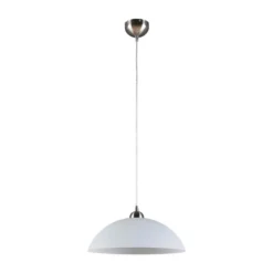 Lindby Hängeleuchte Valeria, weiß, Glas, Ø 40 cm, E27
