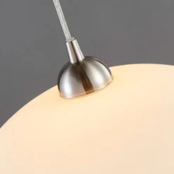 Lindby Hängeleuchte Valeria, weiß, Glas, Ø 40 cm, E27