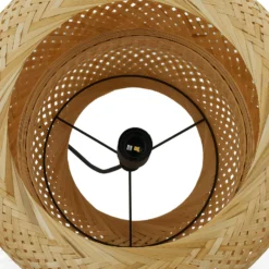 Lindby Hängeleuchte Venora, Ø 40 cm, einstufig, Bambus,E27
