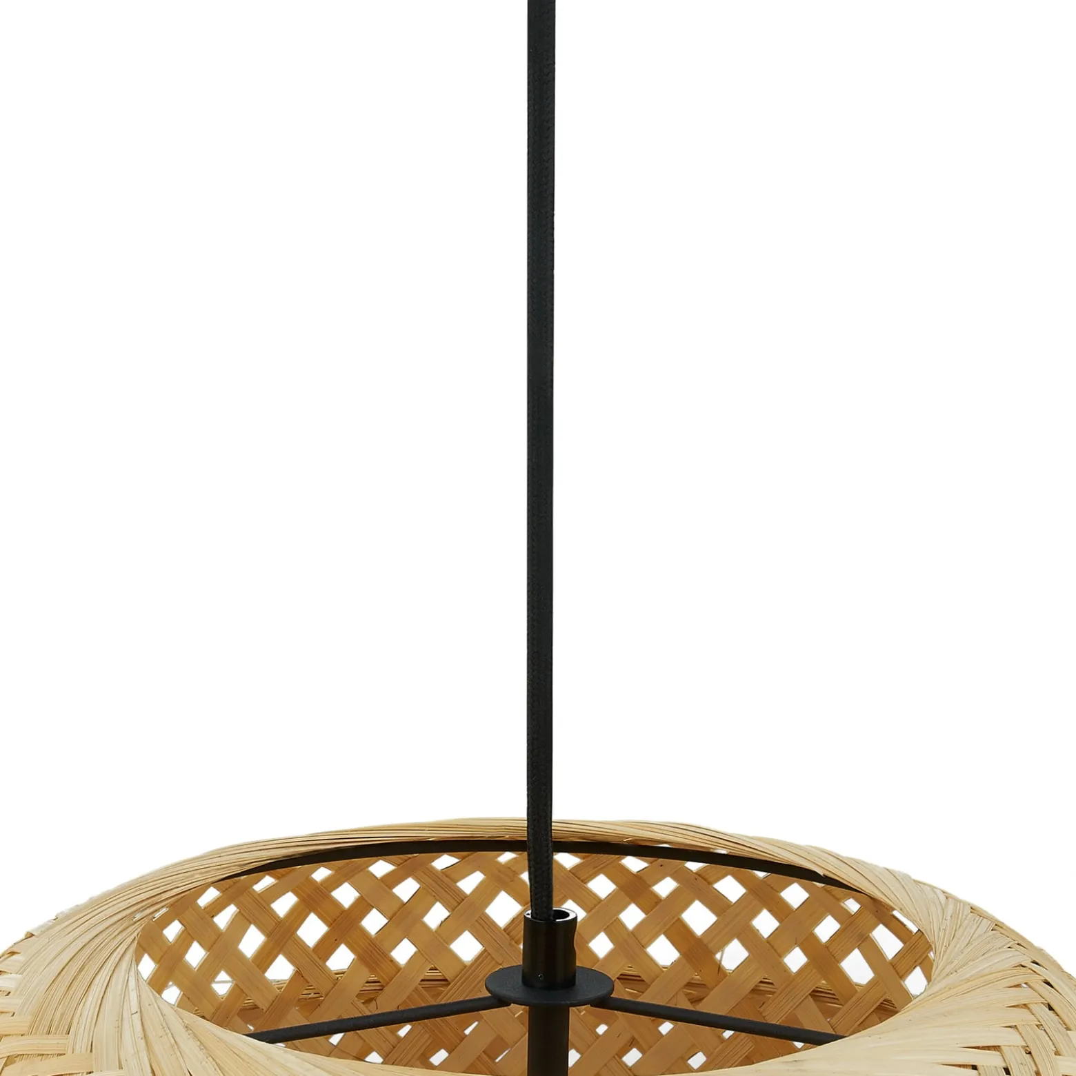 Lindby Hängeleuchte Venora, Ø 40 cm, einstufig, Bambus,E27