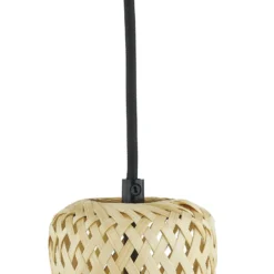 Lindby Hängeleuchte Venora, rund, 3-flg., Ø 15 cm, Bambus