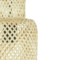 Lindby Hängeleuchte Venora, rund, 3-flg., Ø 15 cm, Bambus