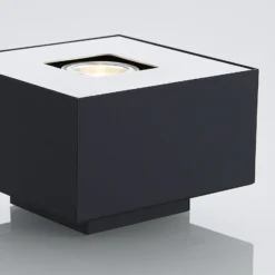 Lindby Kasi Deckenleuchte, schwarz 1-fl. 14 x 14cm