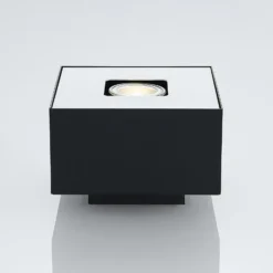 Lindby Kasi Deckenleuchte, schwarz 1-fl. 14 x 14cm