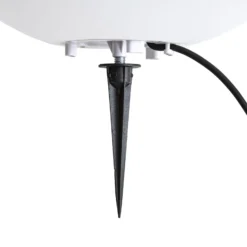 Lindby Kugelleuchte Valyra, Ø 30 cm, IP54, Erdspieß