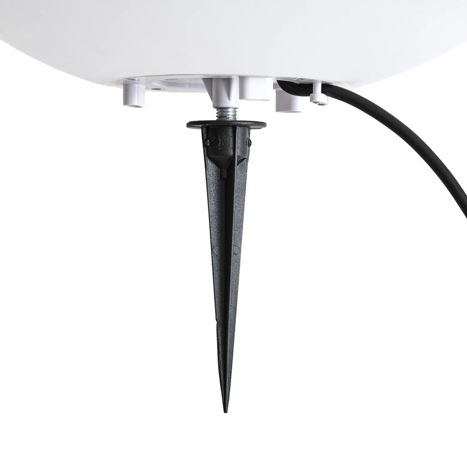 Lindby Kugelleuchte Valyra, Ø 40 cm, IP54, Erdspieß