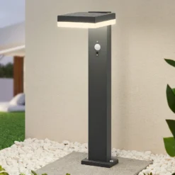 Lindby Laira LED-Solar-Sockelleuchte, 50 cm