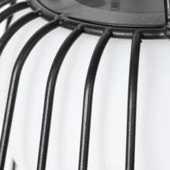 Lindby LED-Akku-Außenhängeleuchte Levino, schwarz, Metall