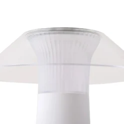 Lindby LED-Akku-Außentischleuchte Gomba, weiß, dimmbar