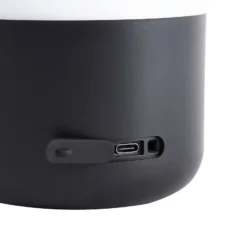 Lindby LED-Akku-Außentischleuchte Isaline, schwarz, dimmbar