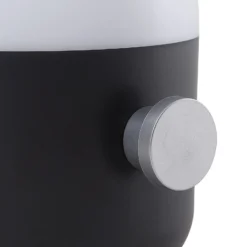 Lindby LED-Akku-Außentischleuchte Isaline, schwarz, dimmbar