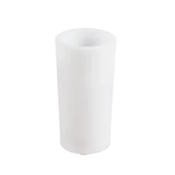 Lindby LED-Akku-Blumenvase Florista, RGB, IP54, Ø 12cm, weiß